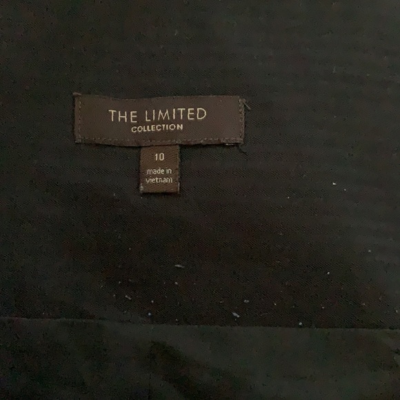 THE LIMITED Black and White Tiny Polka Dot Pattern Pencil Skirt - Picture 3 of 7